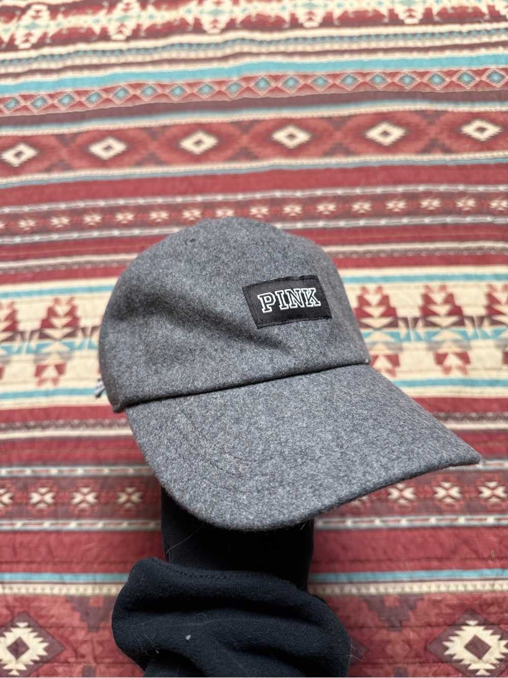 NWT PINK Victoria's Secret Gray Hat